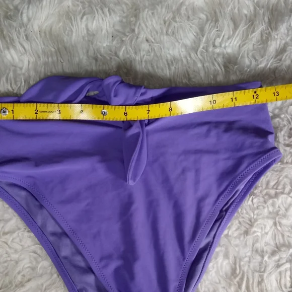 Hop Lun High Waisted Tie Bikini Bottom Size S - Picture 4 of 7
